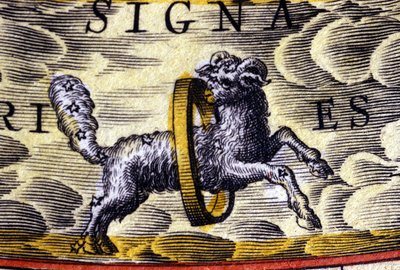 Horoskop: znamení zvěrokruhu, Beran. od Unknown artist