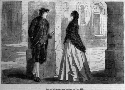 Ilustrace pro „La Chartreuse de Parma“ od Stendhala v „Le Diary du dimanche“ z roku 1872. od Unknown artist