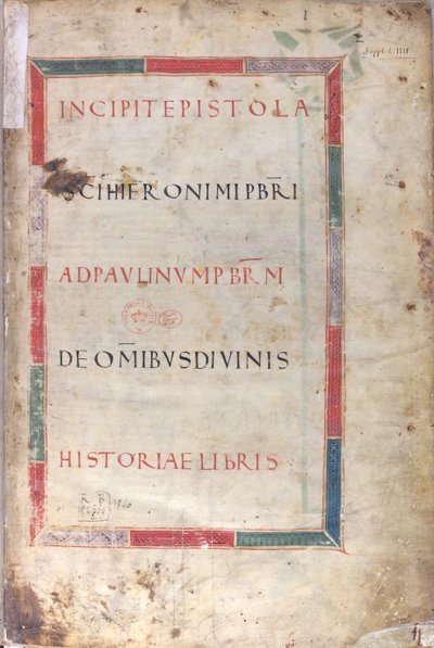 Incipit epištole, 11. století (miniatura, blánový rukopis) od Unknown artist