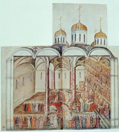 Uvedení Michaela III., cara Ruska (Michael Romanov od Unknown artist