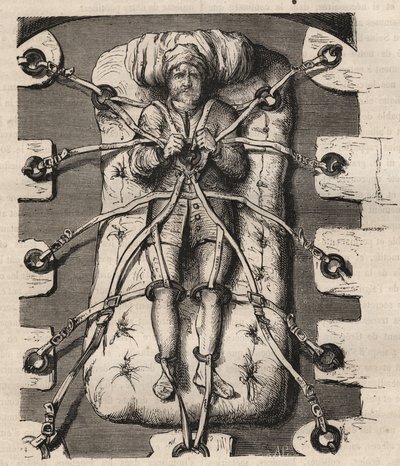 Výslech Roberta Francoise Damiense (Robert-Francois Damier od Unknown artist