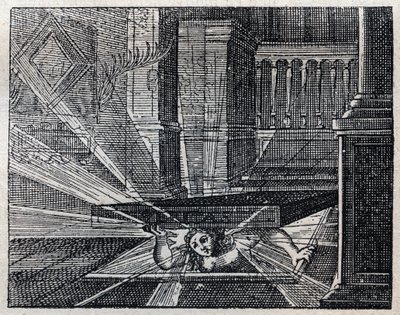 Italská přísloví: Verita non pua star sepolta - Pravda nemůže zůstat pohřbena. Rytina 19. století od Unknown artist