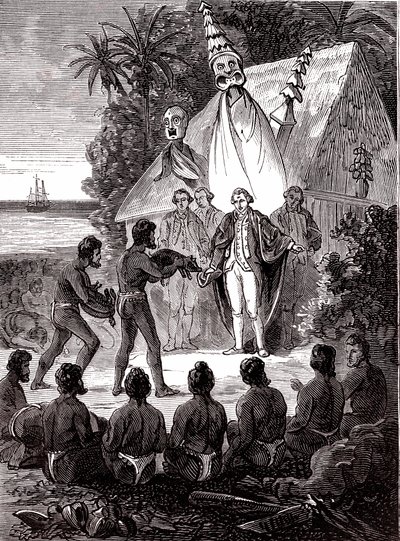 James Cook s domorodci Island Sandwich od Unknown artist