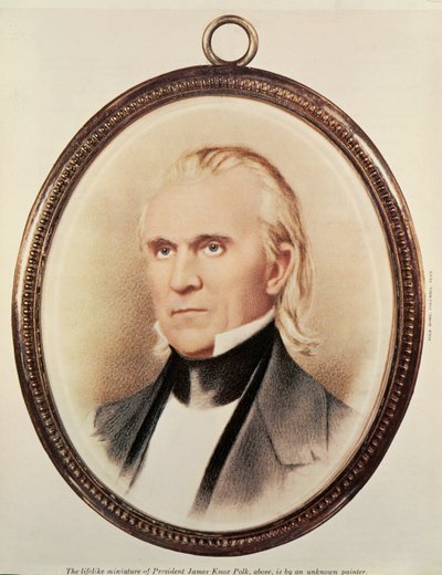 James Knox Polk od Unknown Artist