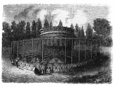Jardin des Plantes v Paříži v roce 1861: bažantnice. od Unknown artist