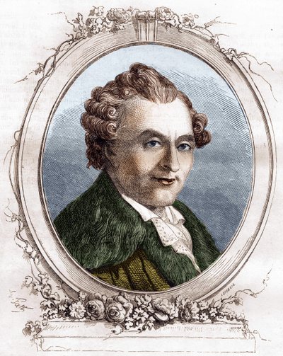 Jean Michel Sedaine. Francouzský dramatický autor 1719-1797. od Unknown artist