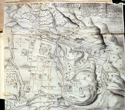 Jeruzalém - v „“ Cestě Levanty uskutečněné na králův příkaz v roce 1621“, editovaném v roce 1629 od Unknown artist