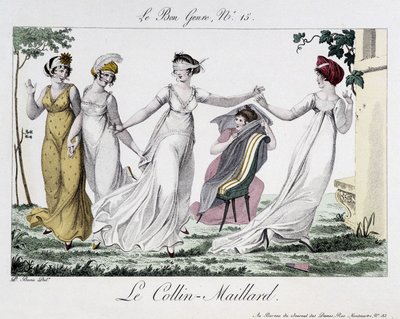 Hra Colina-Maillarda (Colin Maillard) – v žánru „“Le Bon“, n¡14, začátek 19. století od Unknown artist