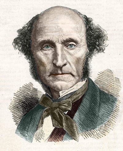 John Stuart Mill (1806 - 1873), britský filozof a ekonom. od Unknown artist