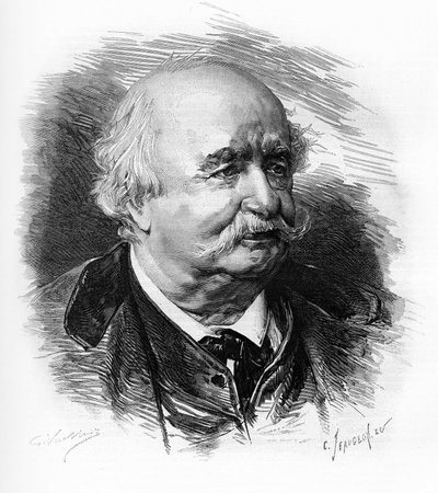 Jules Sandeau (1811-1883), francouzský spisovatel, prozaik a dramatik. od Unknown artist