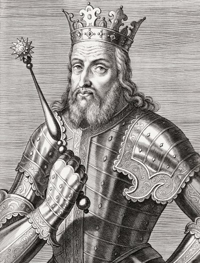 Portugalský král Afonso IV. Portrét. od Unknown artist