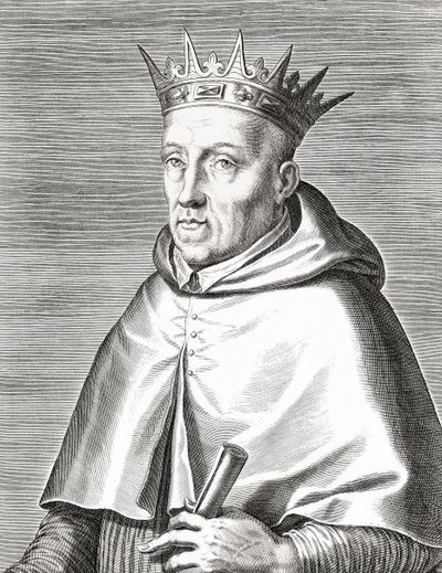 Portugalský král Jindřich I. a kardinál. Henrique I. Portrét. od Unknown artist