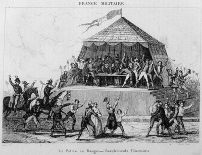 La patrie en nebezpečí - Dobrovolné narukování. od Unknown artist
