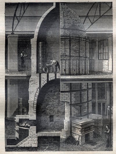 Výroba váz v továrně Sevres - Gravírování v „La Science francaise““ od Unknown artist
