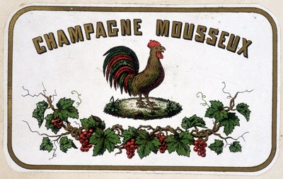 Označení "" Šampaňské šumivé"". s.d. od Unknown artist