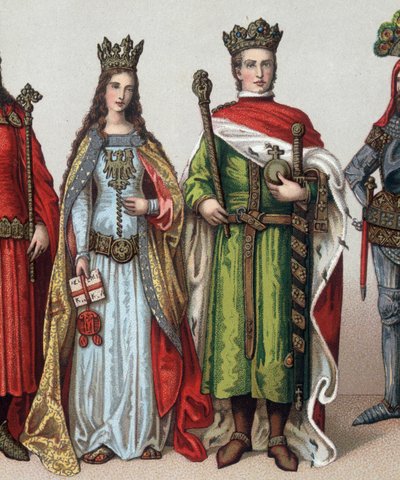 Ladislas II nebo V Jagellon (1350-1434), velkovévoda litevský a král Polska. Chromolitografie 19. století. od Unknown artist