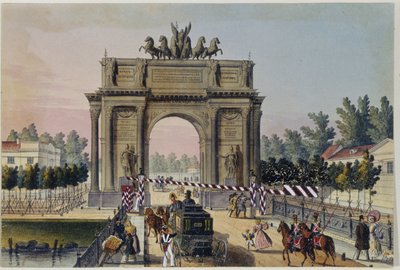 Vítězný oblouk v Petrohradě (Album Marie Taglioni od Unknown artist