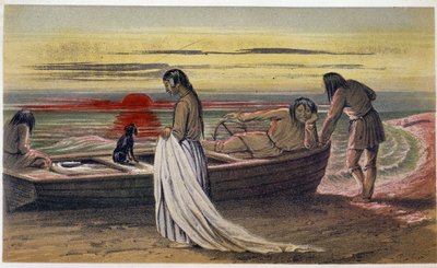 Le shroud „“ The winding sheet““ – v „“Exploration of the Labrador Peninsula““ od Hind, Londýn od Unknown artist