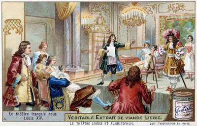 Francouzské divadlo za Ludvíka XIV. (1638-1715) - Chromolitografie Liebig od Unknown artist