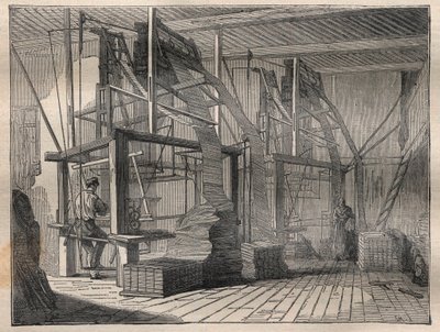 Tkaní hedvábí - rytina v ""La Science francaise"" od Unknown artist