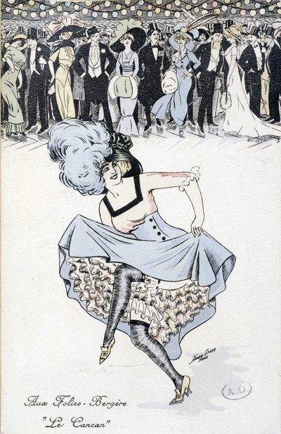 Folies-Bergères: ""Cancan"", n. d. od Unknown artist