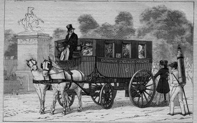Les Omnibus de Paris v 19. století: Caroline - rytina z roku 1892 od Unknown artist