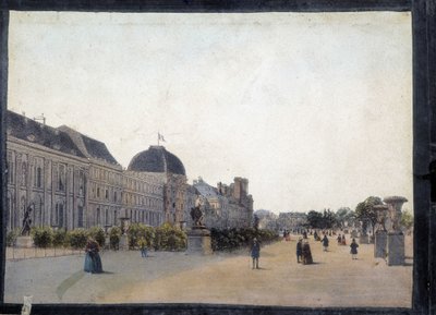 Les Tuileries - v "" Pohledy na Paříž pro Panoptic Polyorama ", kolem roku 1850 od Unknown artist