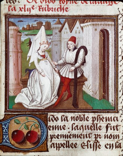 Les amours de Didon, zakladatel Kartága a miniatury Enee převzaté z „Knihy světla a vznešených žen“ od Giovanniho Boccaccia dit Jean Boccace (1313-1375) od Unknown artist
