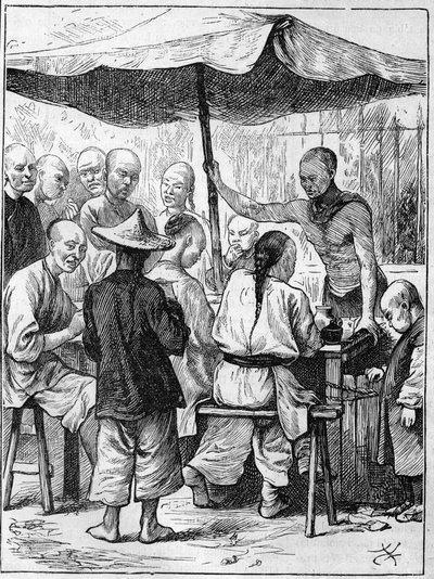 Život v Číně v 19. století: Venkovní stravování. od Unknown artist