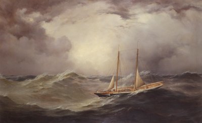 Livonia po ztrátě čelenu uprostřed Atlantiku, 1871 od Unknown