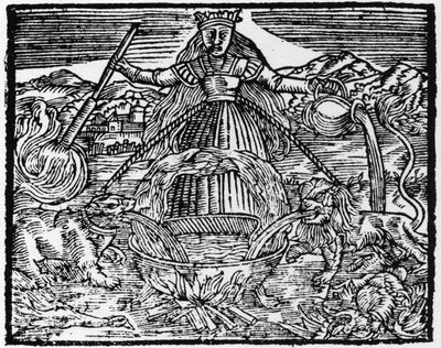 Univerzální dílo alchymistů - Rytina z roku 1659 v „L