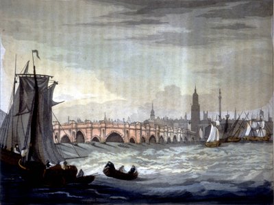 London Bridge a Southwark Cathedral, Anglie. od Unknown artist