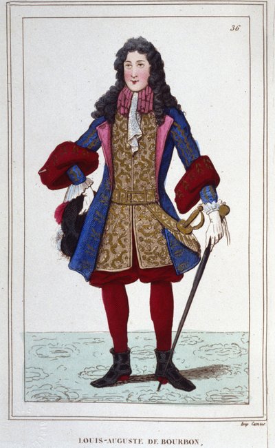 Louis Auguste de Bourbon, vévoda z Maine (1670-1736). Francouzský princ. od Unknown artist