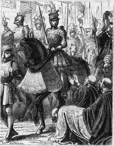 Ludvík XII. (1462-1516) vstoupil do Genes (Itálie). od Unknown artist