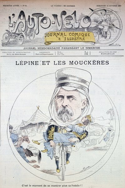 Lépine a Mouckères - v „Auto-Vélo““ z 12.12.1897, Bibl.de la ville de Paris. od Unknown artist