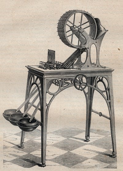 Stroj Louis-Joseph (Louis Joseph) Deleuil (1795-1862) na ověřování zlatých mincí od Unknown artist