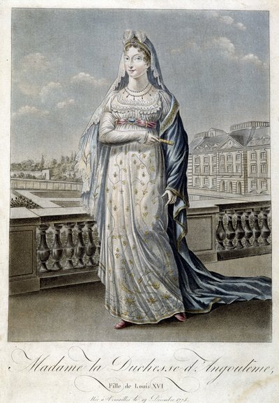 Madame vévodkyně z Angouleme (Marie Therese nebo Madame Royale od Unknown artist