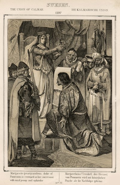 Margaret 1 z Dánska, Norska a Švédska (1353-1412) - Union of Kalmar (Calmar) 1397 - Union of Kalmar od Anonymous od Unknown artist