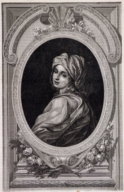 Medailonový portrét papeže Jeanne - v „Histoire des Popes““ od Maurice Lachatre od Unknown artist