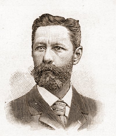Členové Akademie Francaise v roce 1895: portrét Eugena-Melchiora (Eugene Melchior) de Vogue (1848-1910), francouzského spisovatele. od Unknown artist
