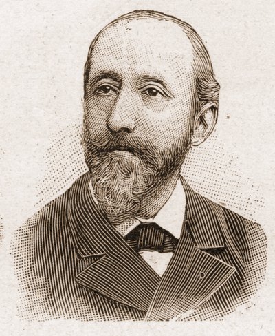 Členové Akademie Francaise v roce 1895: portrét Julese Claretie (1840-1913), francouzský romanopisec, dramatik a kritik. od Unknown artist