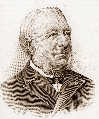 Členové Akademie Francaise v roce 1895: portrét Marie Louis Antoine Gaston Boissier (1823-1908), francouzský historik a filolog. od Unknown artist