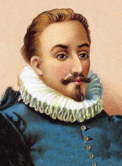 Miguel de Cervantes Saavedra 1547-1616 - Portrét Miguela de Cervantese (1547-1616), španělského básníka a dramatika od Unknown artist
