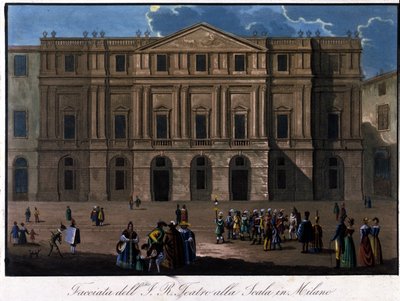 Milán, La Scala, kolem roku 1810. od Unknown artist