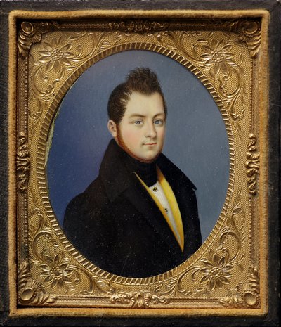 Miniaturní portrét Camilla Bensa, hraběte z Cavour (malba od Unknown artist