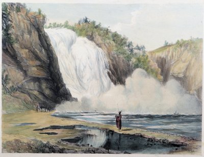 Montmorency Falls, Kanada – v „“ Shythových náčrtech v Kanadě““ od Coke Smyth, Londýn od Unknown artist
