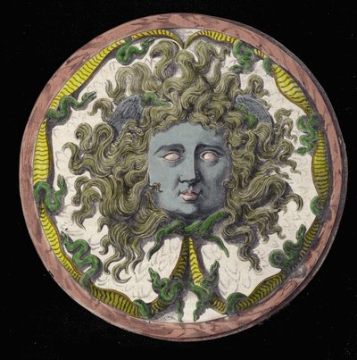 Mytologie: reprezentace Medúzy, jedné ze tří Gorgon. od Unknown artist