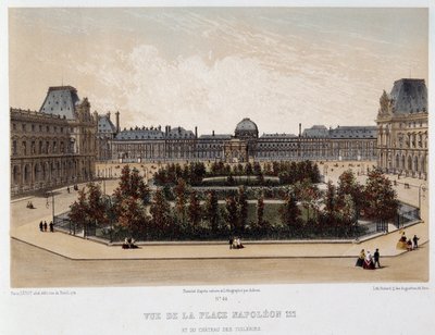Náměstí Napoleona III. a palác Tuileries od Unknown artist