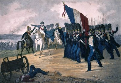 Napoleon I. ve Waterloo dne 18. 6. 1815 - Rytina 19. stol od Unknown artist