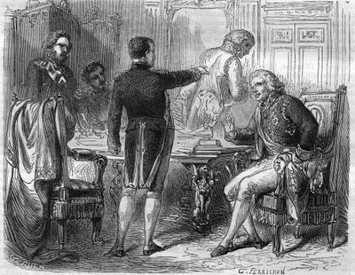 Napoleon I. s Jean Etienne Marie Portalis v roce 1811. Francouzský právník a politik (1746 až 1807). od Unknown artist